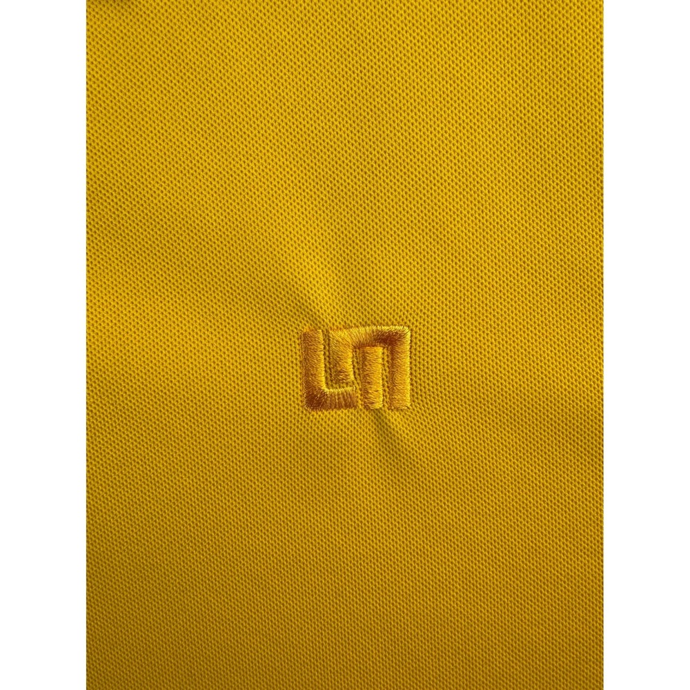 Loudmouth‎ Golf Polo Shirt Mens Yellow Short Sleeve Embroidered Logo Size L - Picture 4 of 16